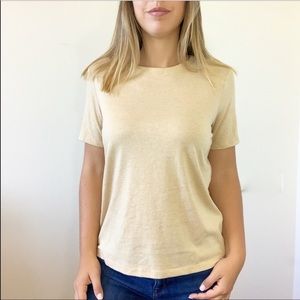 'Relaxing' Short Sleeve Basic Crew Neck Tee